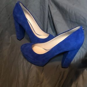 Guess Suede Platform Block Heel